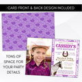 cowgirl invitations
